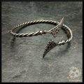 Vegvisir Samain - Bracelet de bras en argent - Silver arm bracelet
